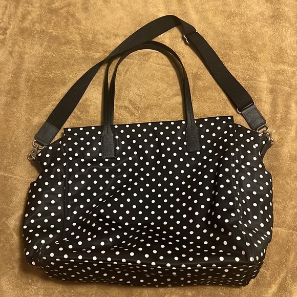 KATE SPADE Stevie Black Polka Dot Diaper Bag, never used. - Picture 2 of 8
